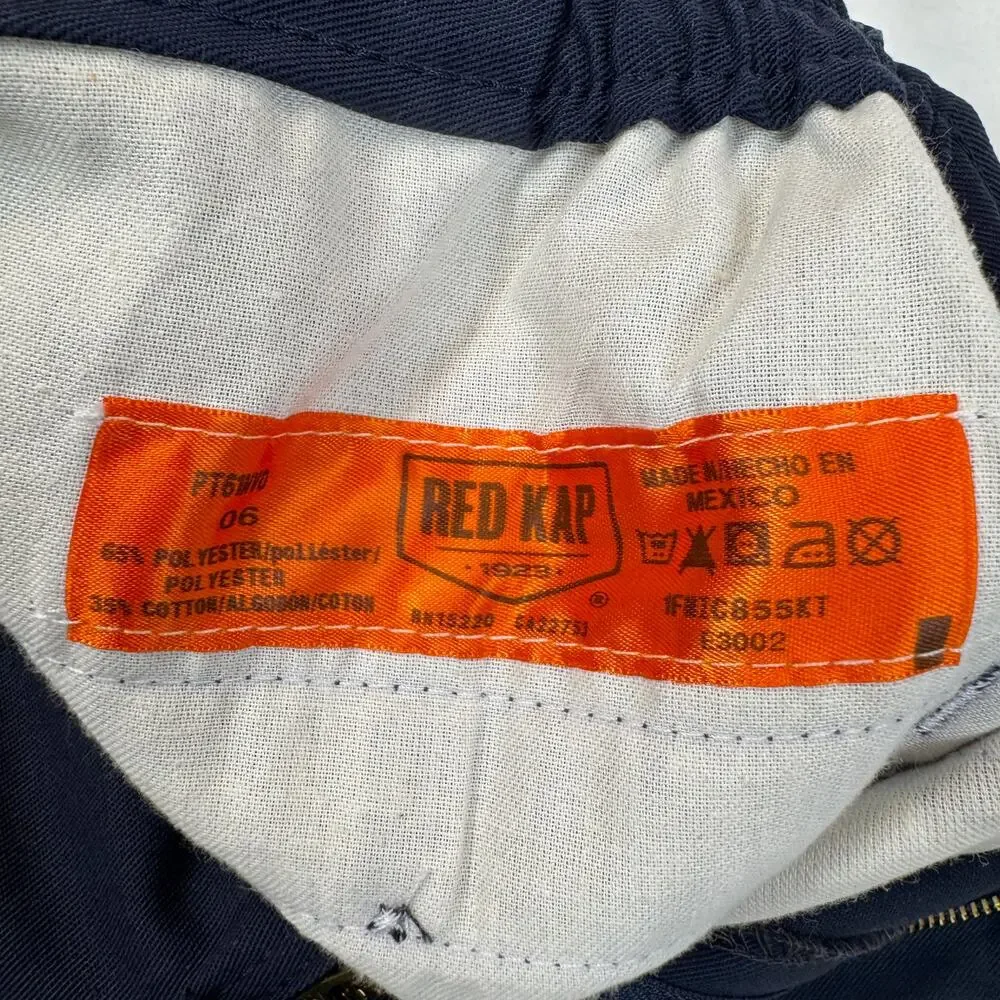 Red Kap Navy Work Pants PT8NV0 Utility Straight Leg Workwear Women's 6 - Picture 5 of 14